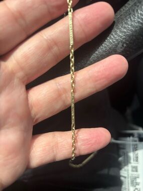 14kt gold antique watch chain